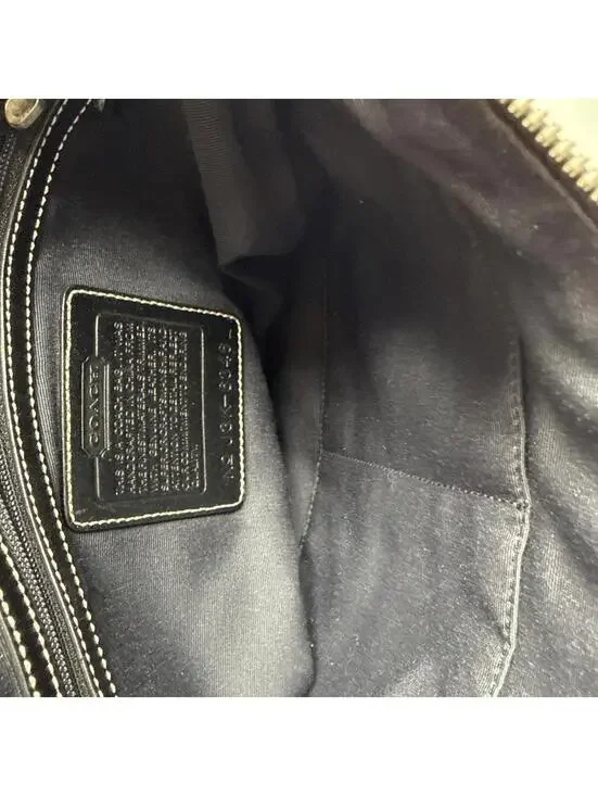 Coach Chelsea Signature Black Canvas & Leather Bag( No Strap) - Picture 11 of 11